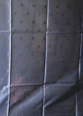 Blue Tussar Silk Saree With Blouse Piece
