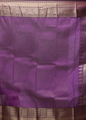 Pink Kanjivaram Silk Saree With Blouse Piece