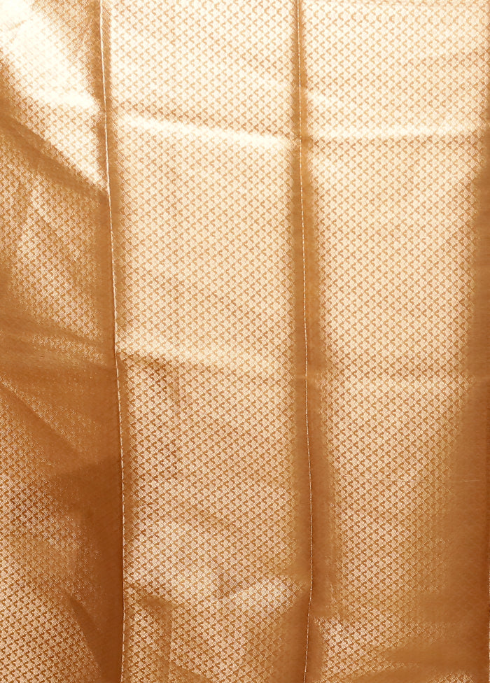 Cream Tissue Silk Saree With Blouse Piece