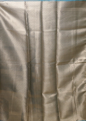 Grey Tissue Silk Saree With Blouse Piece