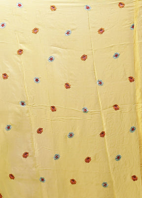 Multicolor Chiffon Silk Saree With Blouse Piece