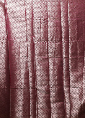Purple Cotton Saree With Blouse Piece