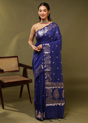 Sneh Bandhan Duo – Red Organza & Blue Cotton Sarees