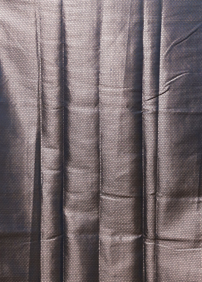 Blue Cotton Saree With Blouse Piece