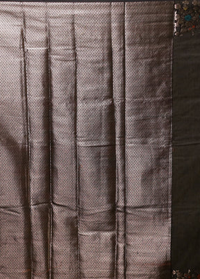 Black Cotton Saree With Blouse Piece
