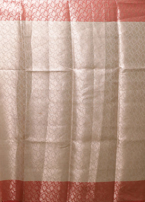 White Organza Saree With Blouse Piece