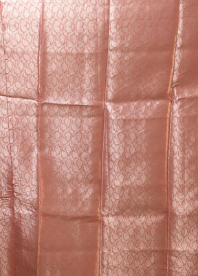 Pink Organza Saree With Blouse Piece