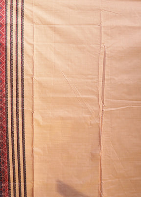 Pink Assam Silk Saree With Blouse Piece