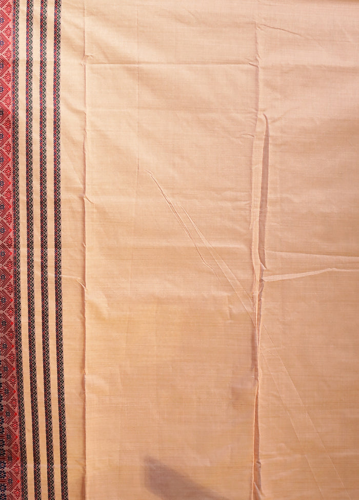 Pink Assam Silk Saree With Blouse Piece