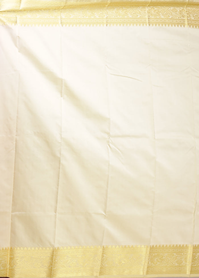 Red Kanjivaram Silk Saree With Blouse Piece