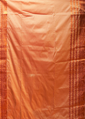 Pink Assam Silk Saree With Blouse Piece