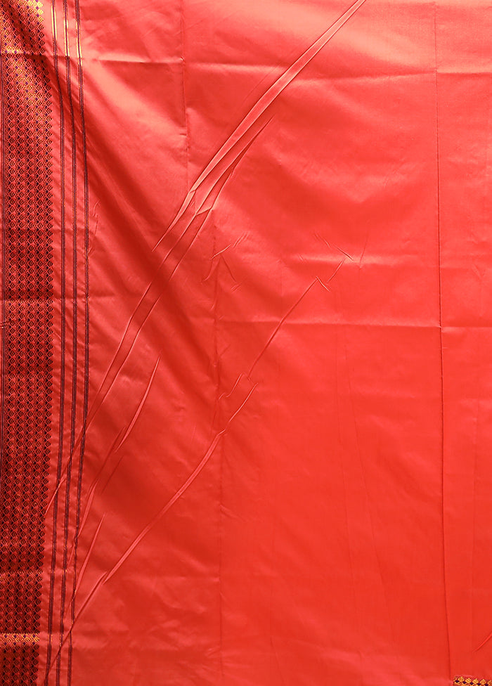 Pink Assam Silk Saree With Blouse Piece