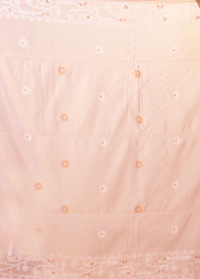 Pink Matka Silk Saree With Blouse Piece
