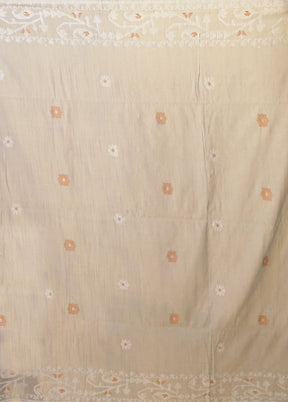 Grey Matka Silk Saree With Blouse Piece