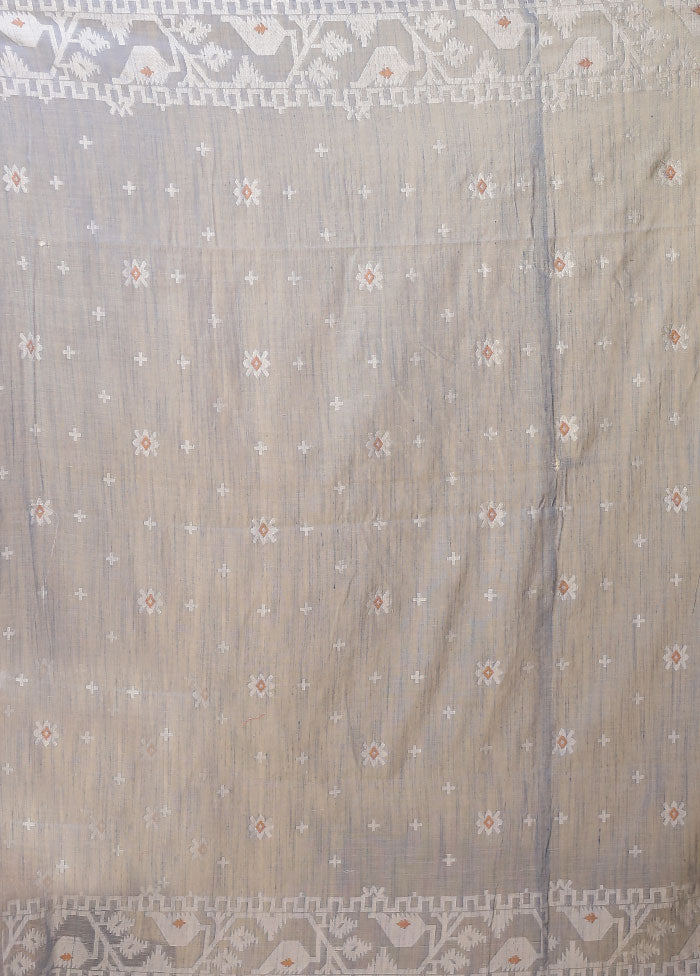 Blue Matka Silk Saree With Blouse Piece