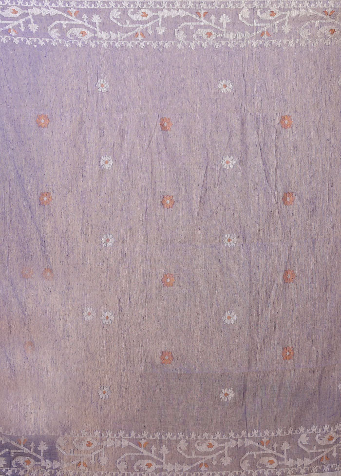 Blue Matka Silk Saree With Blouse Piece