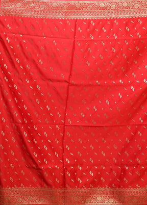Cream Banarasi Silk Saree With Blouse Piece