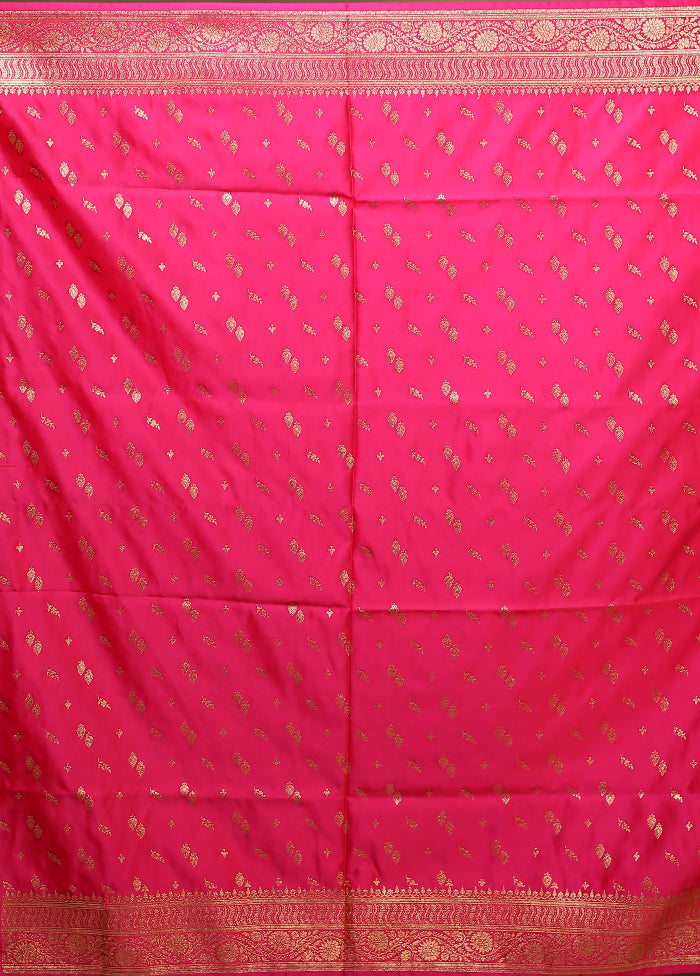 Green Banarasi Silk Saree With Blouse Piece