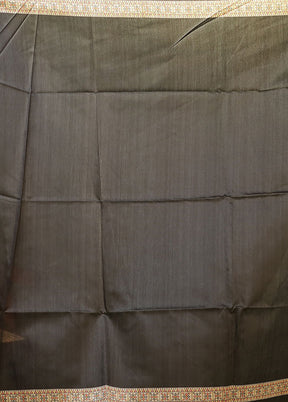 Green Tussar Silk Saree With Blouse Piece