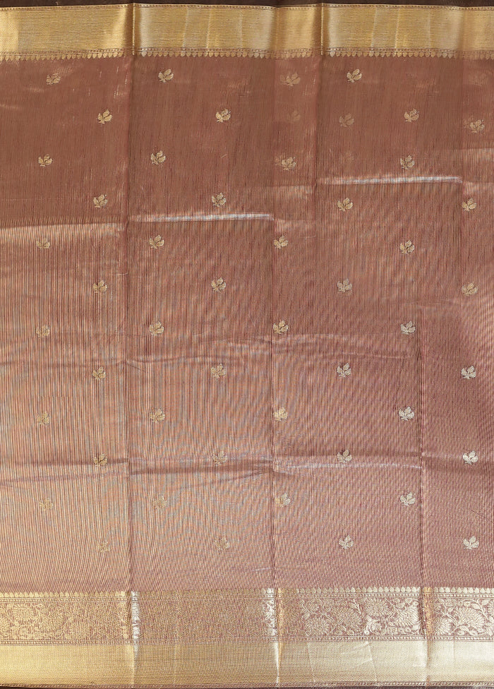 Purple Cotton Saree With Blouse Piece