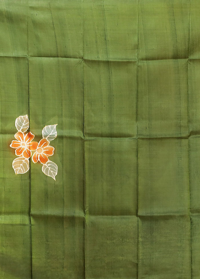 Multicolor Printed Pure Silk Saree Without Blouse Piece
