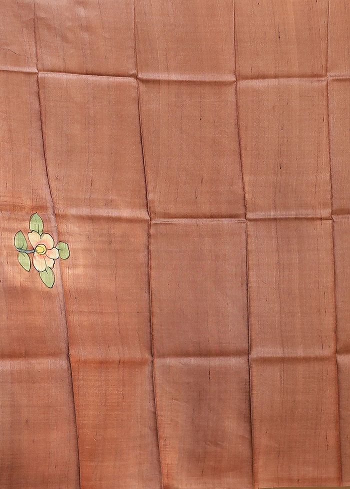 Multicolor Printed Pure Silk Saree Without Blouse Piece