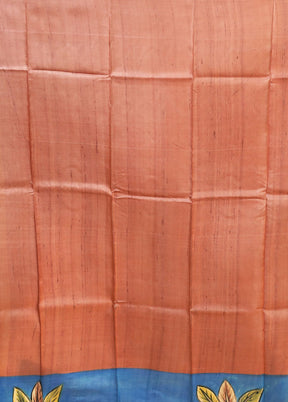 Multicolor Printed Pure Silk Saree With Blouse Piece