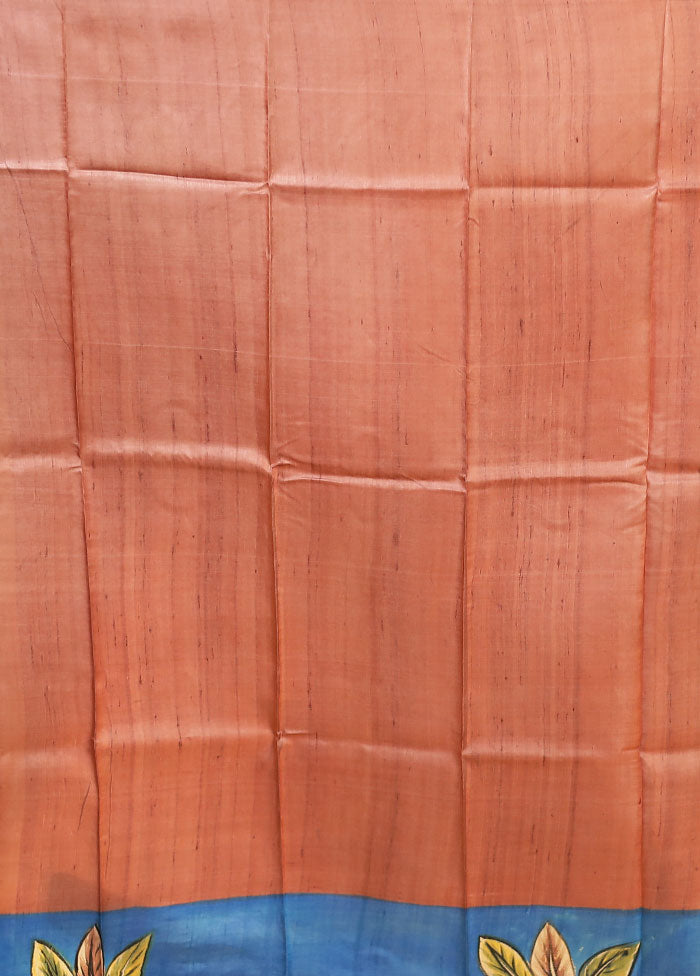 Multicolor Printed Pure Silk Saree With Blouse Piece