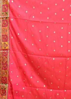 Multicolor Dupion Silk Saree With Blouse Piece