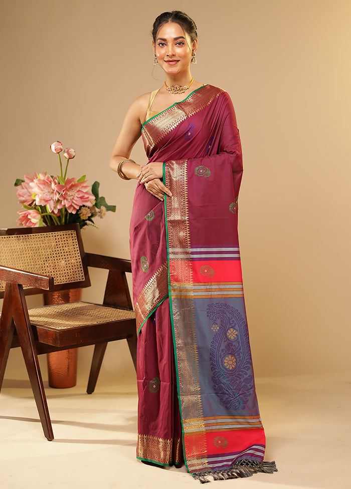 Multicolor Kalakethra Saree With Blouse Piece