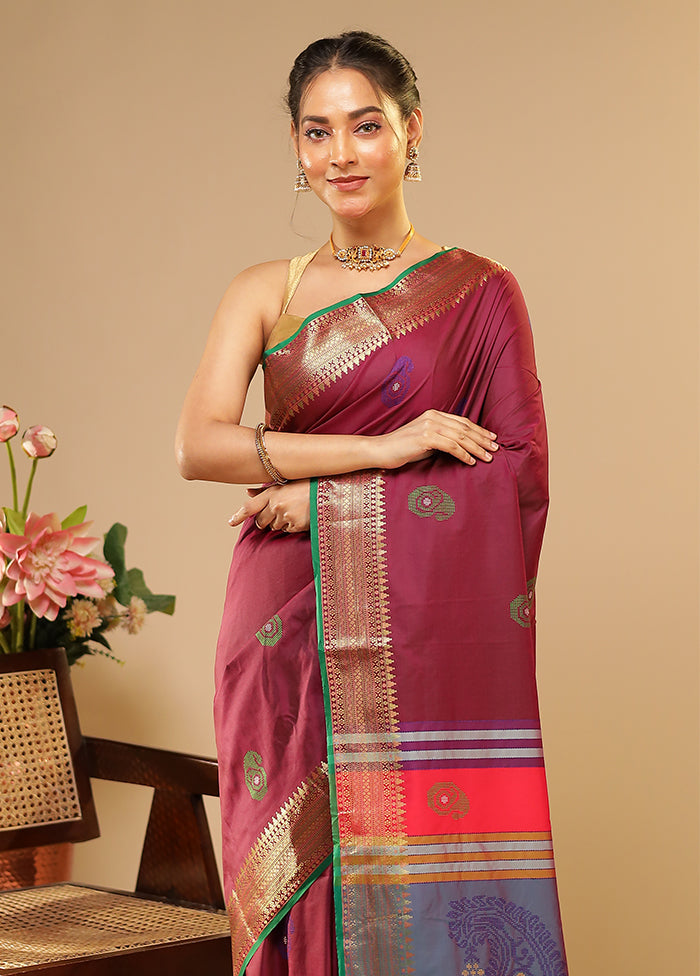 Multicolor Kalakethra Saree With Blouse Piece