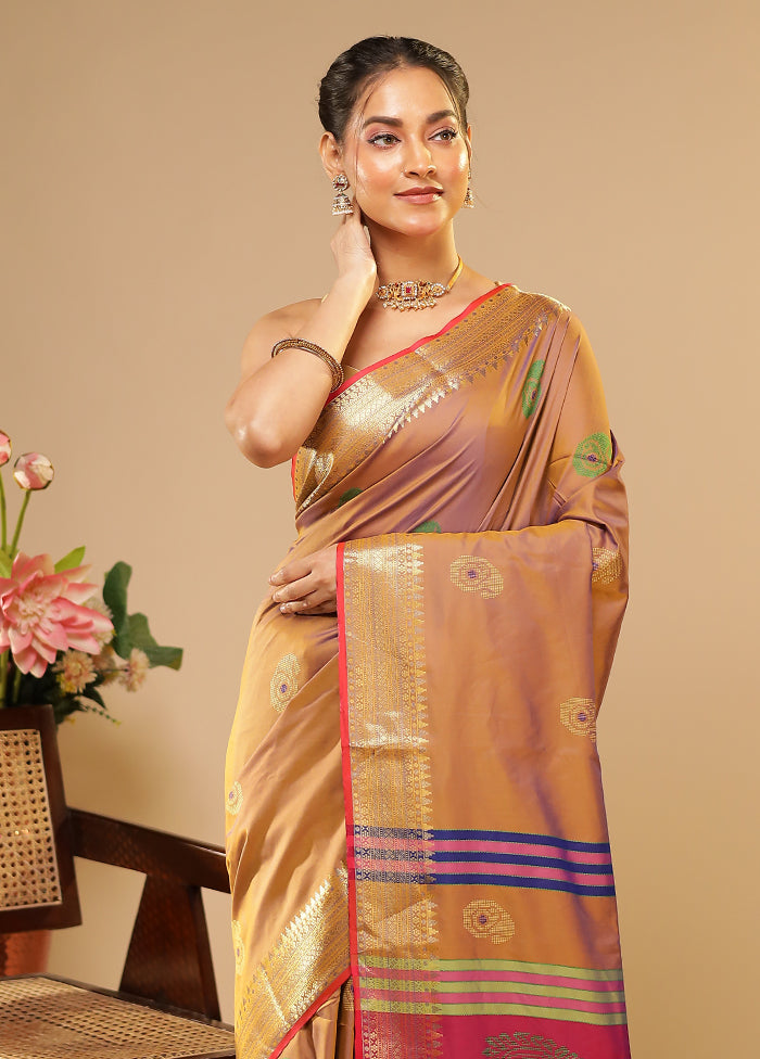 Multicolor Kalakethra Saree With Blouse Piece