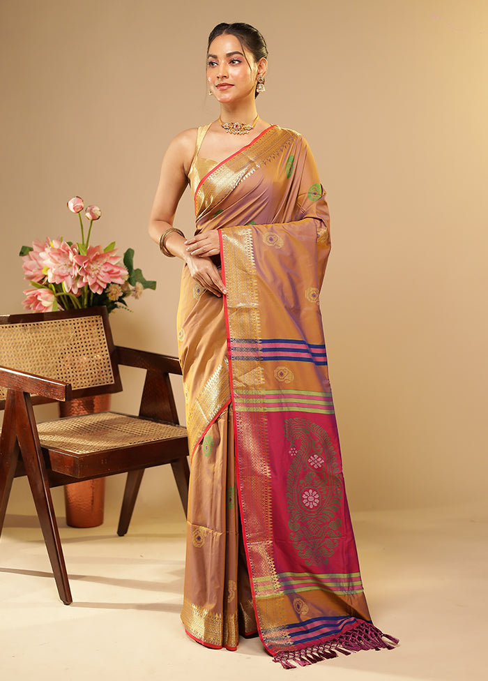 Multicolor Kalakethra Saree With Blouse Piece