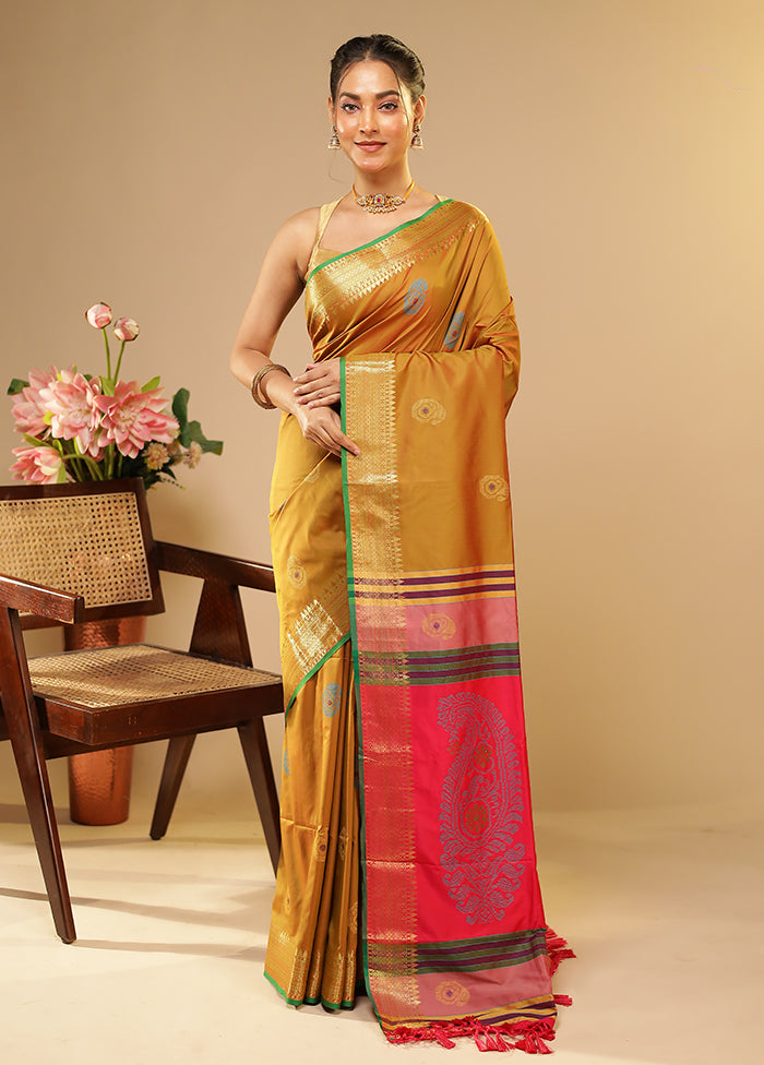 Multicolor Kalakethra Saree With Blouse Piece