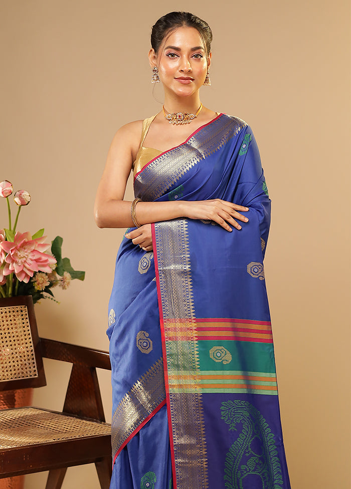 Multicolor Kalakethra Saree With Blouse Piece