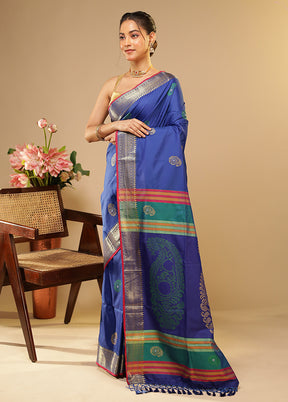 Multicolor Kalakethra Saree With Blouse Piece
