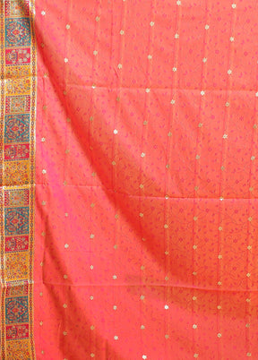 Multicolor Dupion Silk Saree With Blouse Piece
