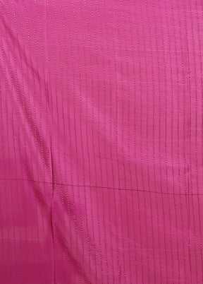 Purple Printed Pure Silk Saree With Blouse Piece