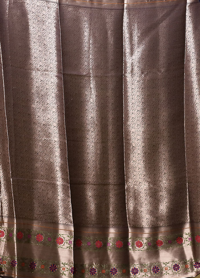 Blue Handloom Dupion Pure Silk Saree With Blouse Piece