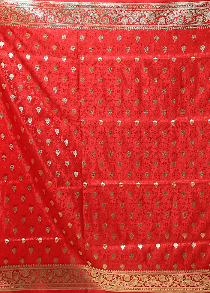 Pink Tanchoi Silk Saree With Blouse Piece