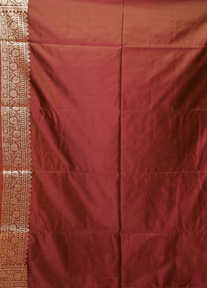 Green Banarasi Silk Saree With Blouse Piece
