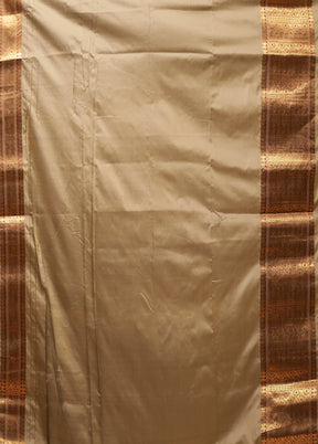 Green Assam Silk Saree With Blouse Piece