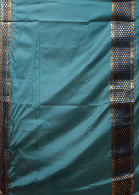 Green Assam Silk Saree With Blouse Piece