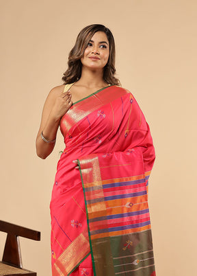 Multicolor Kalakethra Saree With Blouse Piece