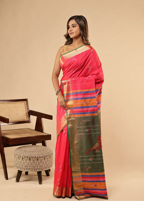 Multicolor Kalakethra Saree With Blouse Piece