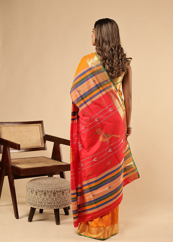 Multicolor Kalakethra Saree With Blouse Piece