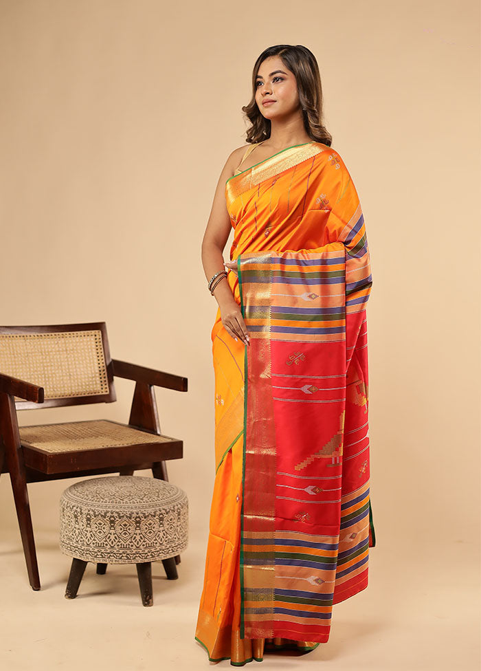 Multicolor Kalakethra Saree With Blouse Piece