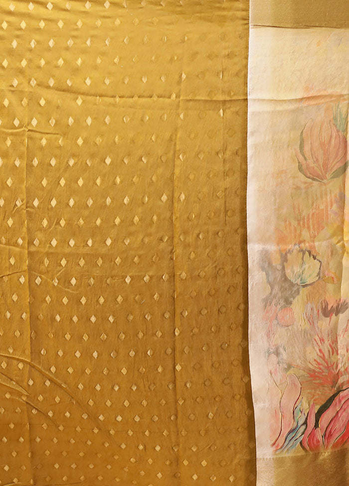 Multicolor Dupion Silk Saree With Blouse Piece
