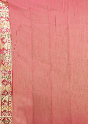 Purple Kora Silk Saree With Blouse Piece
