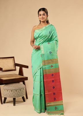Multicolor Kalakethra Saree With Blouse Piece